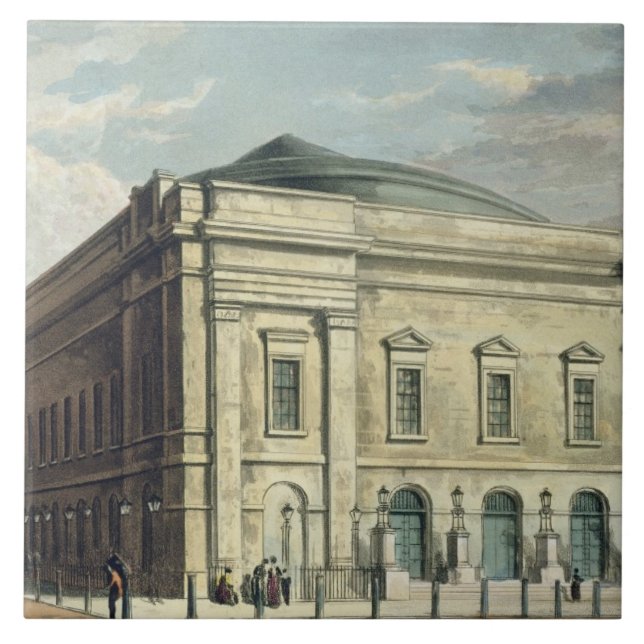 Das königliche Theater, Drury Weg, in London, Fliese (Vorderseite)