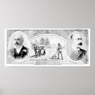 Das Königsspiel von Golf Victoria Print Poster