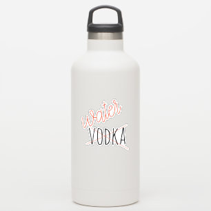 Das könnte eine lustige Wodka-Wasserflasche sein Aufkleber