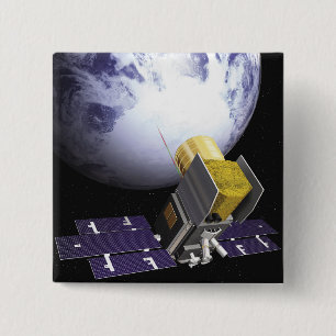 Das Konzept des Künstlers des Eises, Wolke Button