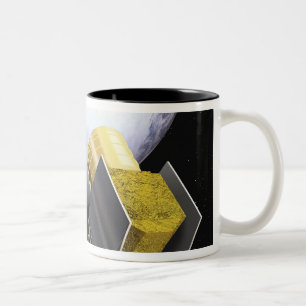 Das Konzept des Künstlers des Eises, Wolke Zweifarbige Tasse