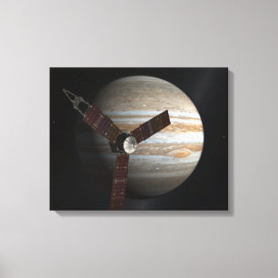 Das Konzept des Künstlers des Juno Raumfahrzeugs Leinwanddruck