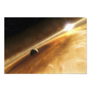 Das Konzept des Künstlers des Sternes Fomalhaut Fotodruck