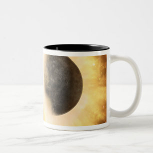 Das Konzept des Künstlers eines Himmelskörpers Zweifarbige Tasse