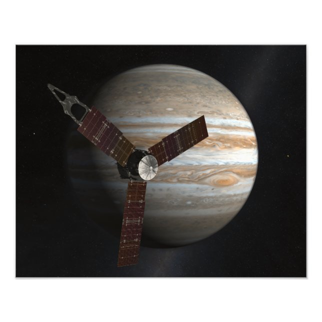 Das Konzept des Künstlers für das Juno-Raumfahrzeu Fotodruck (Vorne)