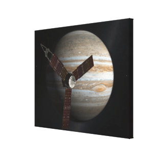 Das Konzept des Künstlers für das Juno-Raumfahrzeu Leinwanddruck