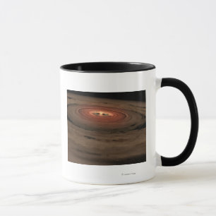 Das Konzept des Künstlers MiniSonnensystem in der Tasse