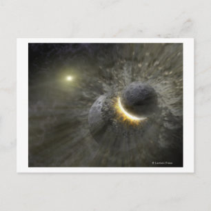 Das Konzept des Künstlers Space Collision bei Vega Postkarte