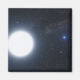 Das Konzept des Künstlers zeigt das binäre Sternsy Magnet