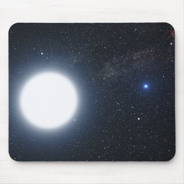 Das Konzept des Künstlers zeigt das binäre Sternsy Mousepad (Vorne)
