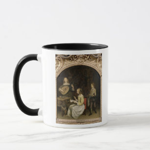 Das Konzert: Sänger und Theorbo Spieler Tasse