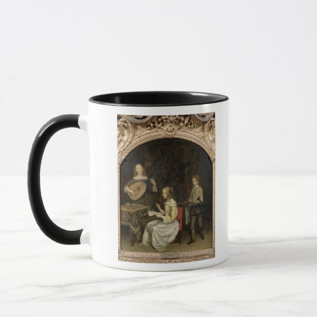Das Konzert: Sänger und Theorbo Spieler Tasse (Links)