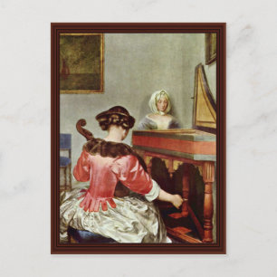 Das Konzert von Borch D. J. Gerard Ter Postkarte