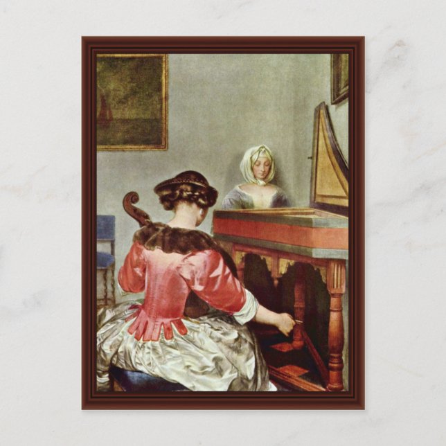 Das Konzert von Borch D. J. Gerard Ter Postkarte (Vorderseite)