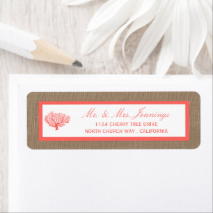 Das Korallenriff auf der Burlap Boho Beach Wedding
