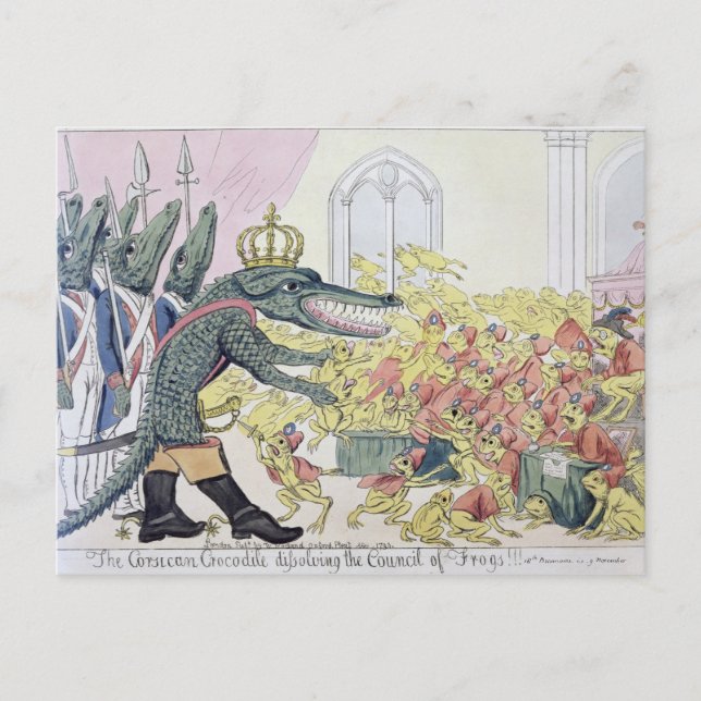 Das korsische Krokodil Postkarte (Vorderseite)