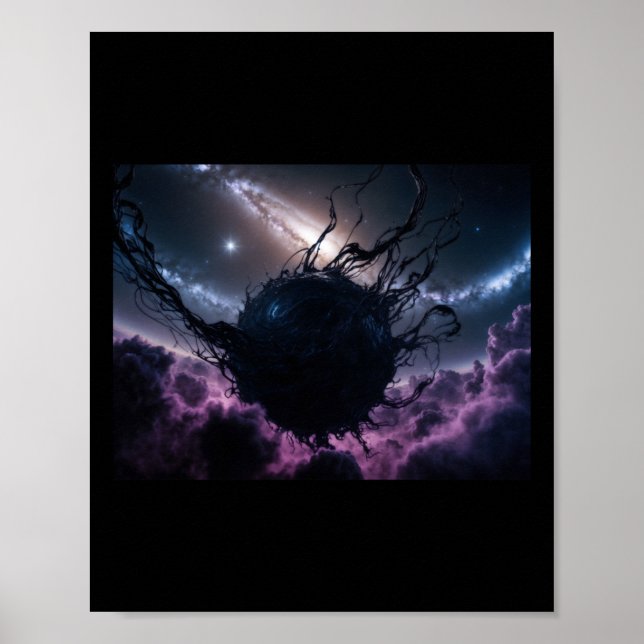 Das kosmische Enigma des dunklen Nebels Tanzaufkle Poster (Vorne)
