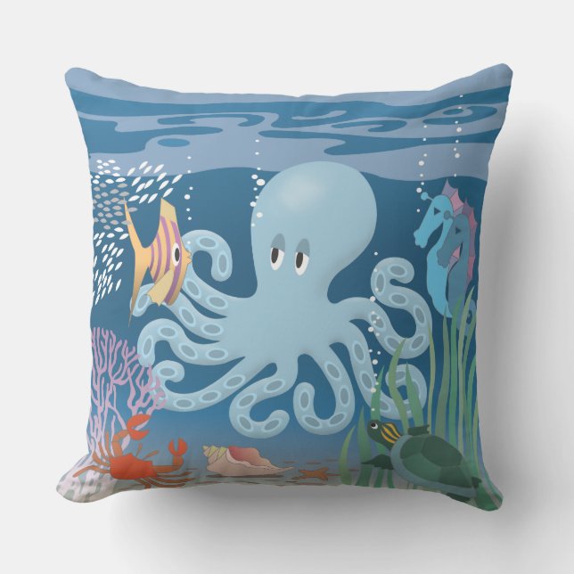 Das Kraken-Wurfs-Kissen 20x20 Kissen (Vorderseite)