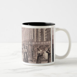 Das Krankenhaus der Schwestern der Wohltätigkeit Zweifarbige Tasse