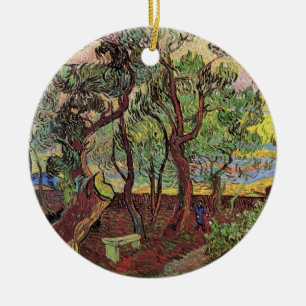 Das Krankenhaus und der Garten vom Heiligen Paulus Keramikornament