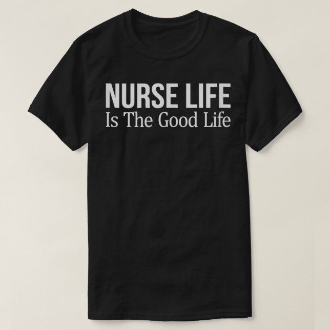 Das Krankenleben ist das gute Leben T-Shirt (Design vorne)