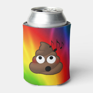 Das Krawatten-Musik-Lieben kacken Emoji kann Dosenkühler