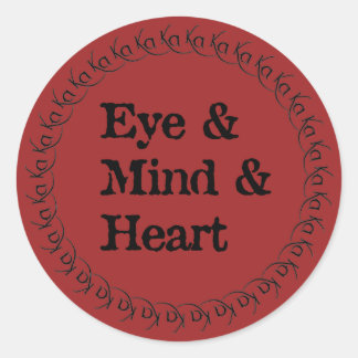 Das Kredo u. das Rad des Pistolenheldes von Ka Runder Aufkleber