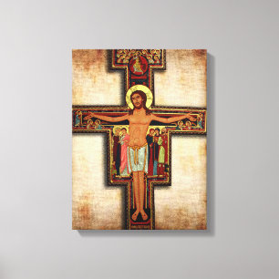 Das Kreuz des Leinwand-Devotional Bildes Sans Leinwanddruck
