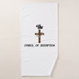 DAS KREUZ. SYMBOL DER REDEMPTION. BADEHANDTUCH