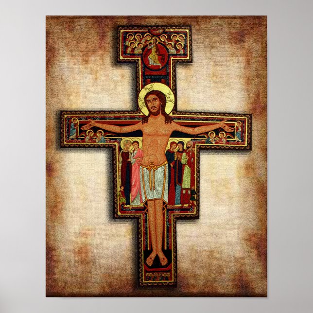 Das Kreuz von San Damiano. Poster (Vorne)