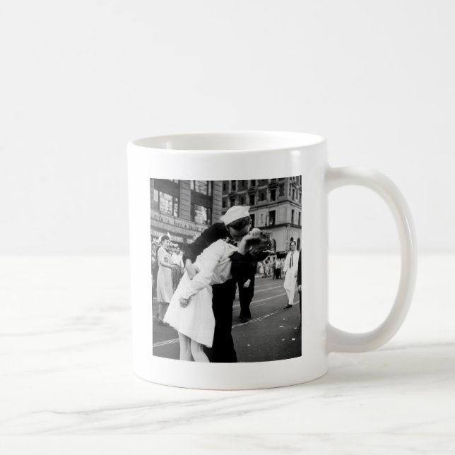 Das Kriegs-Auf Wiedersehen Quadrat manchmal küssen Kaffeetasse (Rechts)