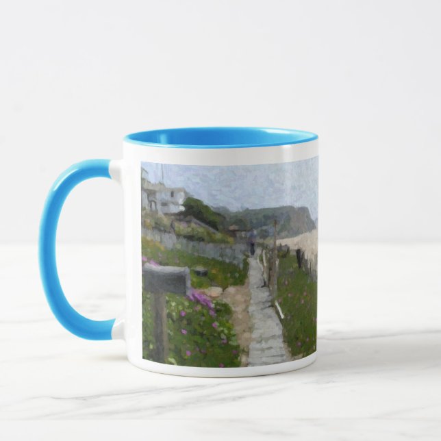 "Das Kristallbucht- Haus-" Tasse (Links)