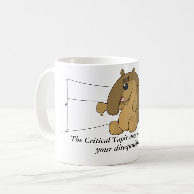 Das kritische Tapir - strukturelle Geologie Kaffeetasse (Vorderseite Links)