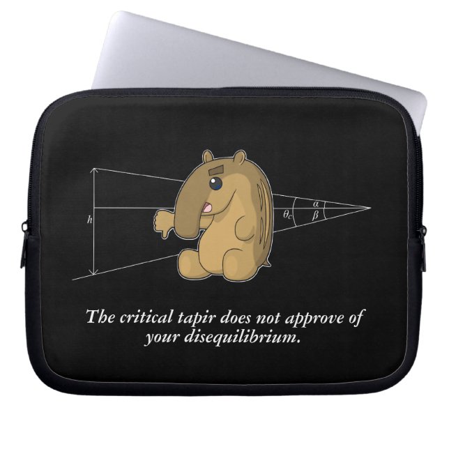 Das kritische Tapir - strukturelle Geologie Laptopschutzhülle (Vorderseite)