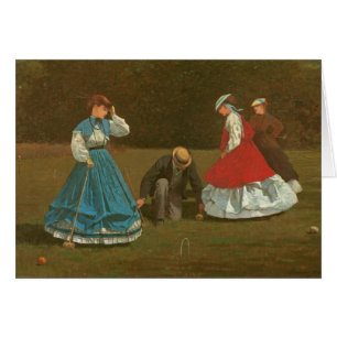 Das Krokettspiel, 1866 (Öl auf Leinwand)