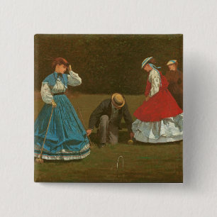 Das Krokettspiel, 1866 (Öl auf Leinwand) Button
