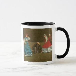 Das Krokettspiel, 1866 (Öl auf Leinwand) Tasse
