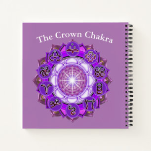 Das Kronen-Chakra-Doodle-Journal Notizbuch