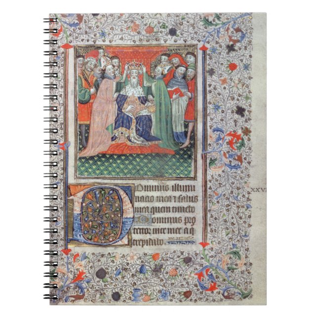 Das Krönen von Henry VI (1421-71) in Westminster, Notizblock (Vorderseite)