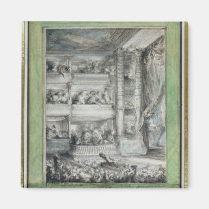 Das Krönen von Voltaire am Theater Francais Magnet
