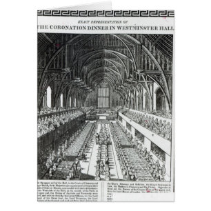 Das Krönungs-Bankett in Westminster Hall