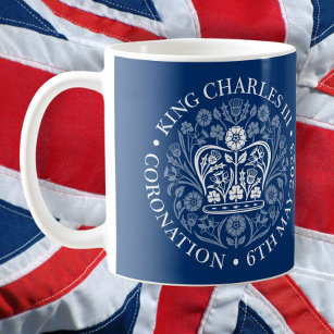Das KrönungsEmblem des Königs Charles 2023 Kaffeetasse
