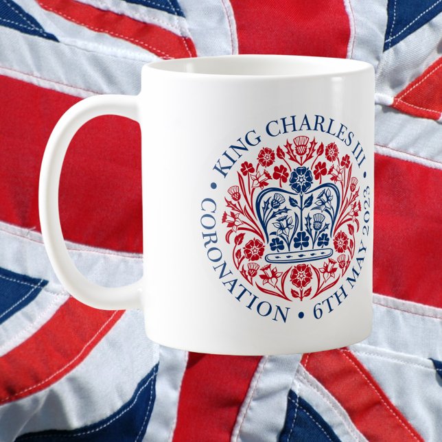 Das KrönungsEmblem des Königs Charles 2023 Kaffeetasse (Von Creator hochgeladen)