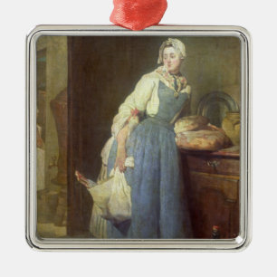 Das Küchen-Mädchen mit Bestimmungen, 1739 Ornament Aus Metall