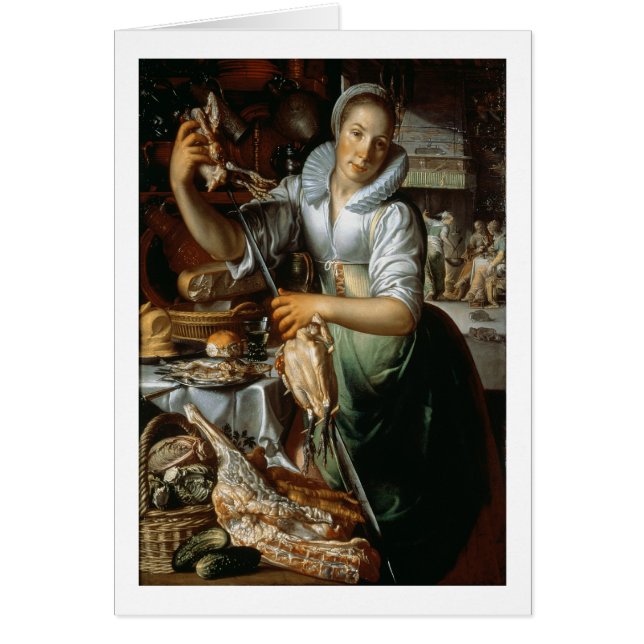 Das Küchen-Mädchen (mit Christus, Mary und Martha) (Vorne)