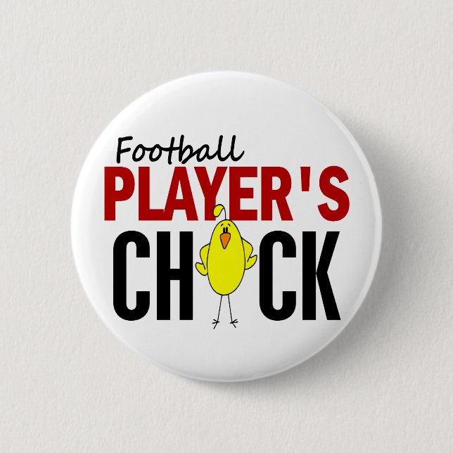 Das Küken des Fußball-Spielers Button (Vorderseite)