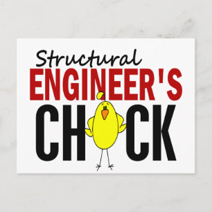Das Küken des Strukturingenieurs Postkarte