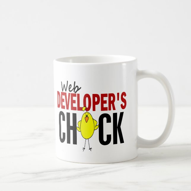 Das Küken des Web-Entwicklers Kaffeetasse (Rechts)