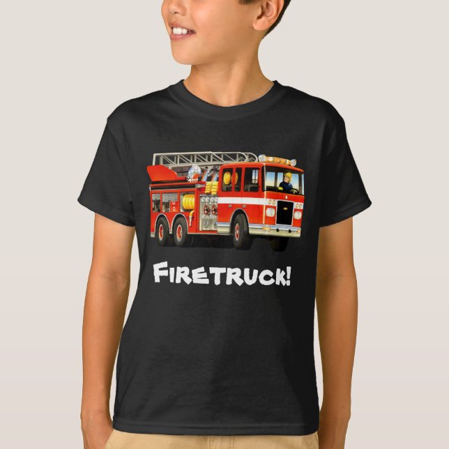 Das kundenspezifische Löschfahrzeug des Kindes T-Shirt (Vorderseite)