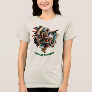 das Kunst des Tanz T-Shirt Tri-Blend Shirt